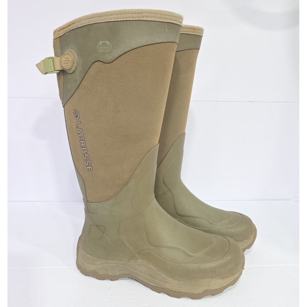 LaCrosse Men’s Alpha Agility 17” Snake Boots OD Green Size 10 Waterproof Hunting